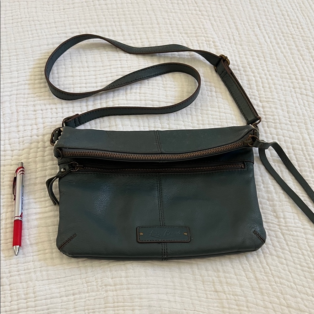 Lucky Brand Green Leather Crossbody Bag